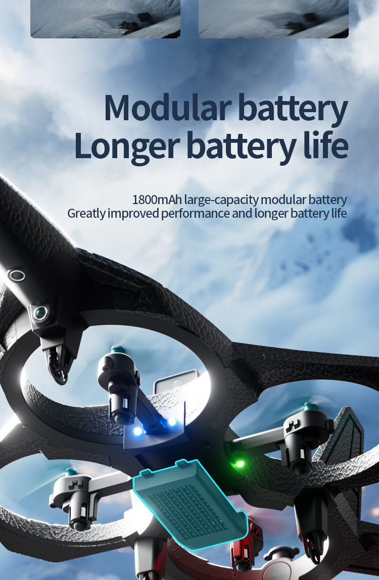 RC Fighter Jet Drone with Smoke Effect & LED Lights | 20 Min Flight | 360° Stunts | Obstacle Avoidance | Kids & Adults