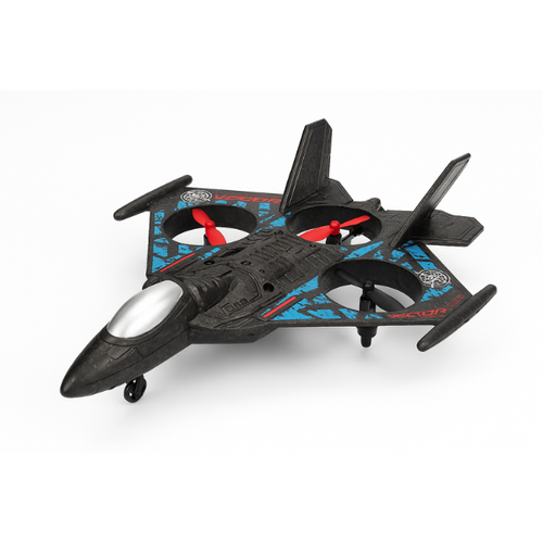 4-Propeller RC Jet Stunt Plane with LED Lights 360° Flips One-Key Takeoff Durable Remote Control Aircraft for Kids & Adults LO712