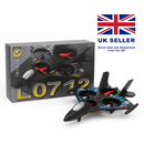 LED Light RC Jet Stunt Plane with 360° Flips & One-Key Takeoff - Fun for Kids & Adults! - Jimmys toys