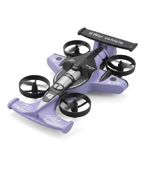 2-in-1 RC Stunt Car & Flying Drone Toy 360° Flips Drift Racing One-Button Control Kids Gift Boys Girls Age 6+