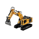 RC Excavator Toy | 3 - in - 1 Alloy Bucket | Smoke FX + Lights + Sound - Jimmys toys